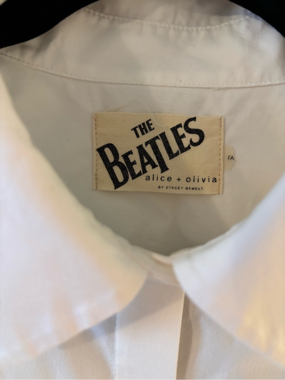 Alive & Olivia The Beatles cotton  button down, sleeveless top M - Picture 3 of 6